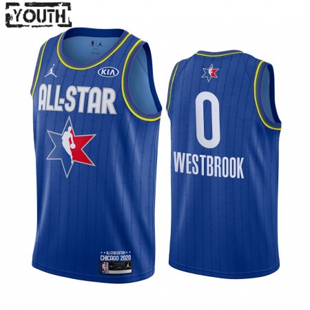 Houston Rockets Russell Westbrook 0 2020 All-Star Jordan Brand Sininen Pelipaidat Swingman - Lasten